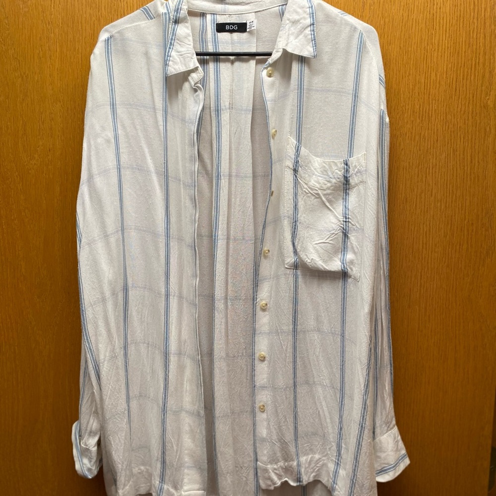 BDG oversized button up flannel